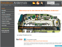 Tablet Screenshot of fonderie-ardennes.fr